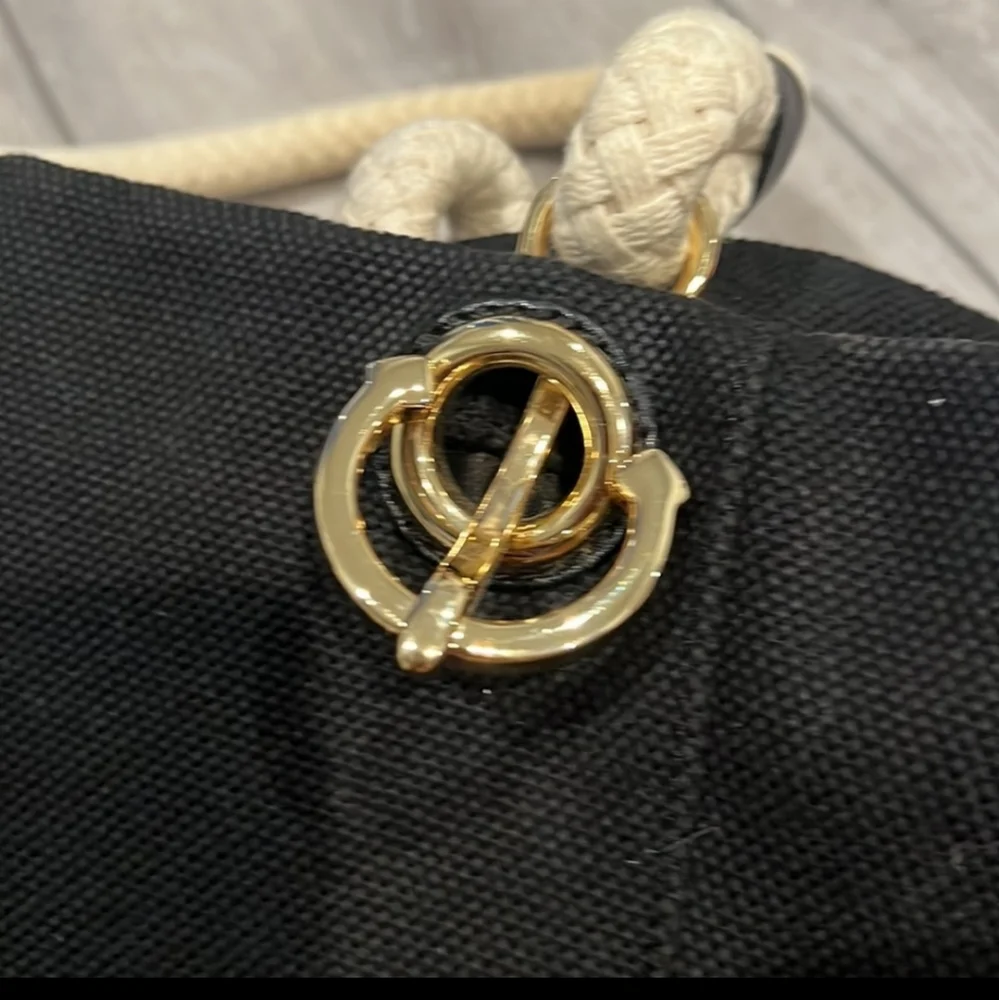 MICHAEL KORS MARINA NAUTICAL GOLD ANCHOR ROPE TOTE